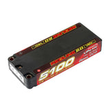 7.6V 5100mAh 2S 140C Redline 2.0 LiHV Hardcase Battery: 5.0mm Bullet