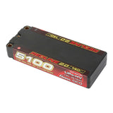 7.6V 5100mAh 2S 140C Redline 2.0 LiHV Hardcase Battery: 5.0mm Bullet