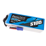 Gens ace 22.2V 6S 80C 5100mah G-tech Lipo Battery Pack with EC5 Plug