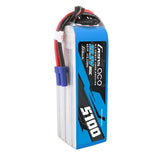 Gens ace 22.2V 6S 80C 5100mah G-tech Lipo Battery Pack with EC5 Plug