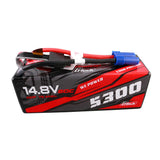 5300mAh 4S 14.8V 60C G-Tech Hardcase Lipo battery:EC5