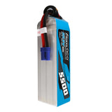 22.2V 5500mAh 6S 60C G-Tech Smart LiPo Battery: EC5