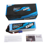22.2V 5500mAh 6S 60C G-Tech Smart LiPo Battery: EC5