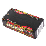 7.6V 6000mAh 2S 140C LiHV Shorty 5.0mm bullet Redline 2.0