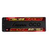 7.6V 6600mAh 2S 140C Redline 2.0 LiHV Hardcase Battery: 5.0mm Bullet