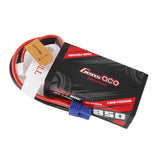 850mAh 2S 60C Mini-B Lipo