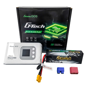 G-Tech Bundle: 5200mAh 2S 35C hardcase XT60/EC3/Deans unversal plug + S100 charger