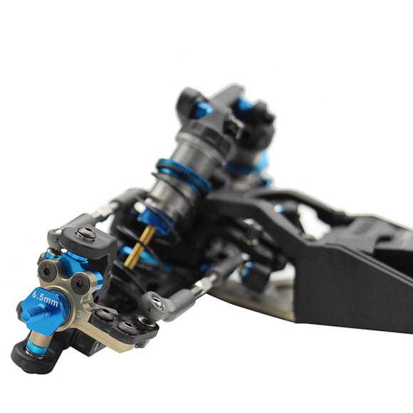 3mm Aluminum Adjustable KPI Steering Block Set, 1/10 Team Associated RC10B7/ RC10B7D