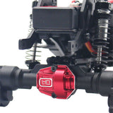 Red Aluminum Diff Cover, 1/18 Redcat Ascent 18