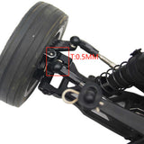 7.8x3mm Aluminum Bulkhead Washer (30) Black