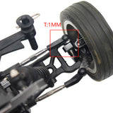 7.8x3mm Aluminum Bulkhead Washer (30) Black