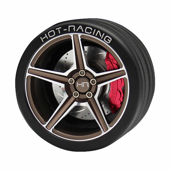 Aluminum 5 spoke Steering Wheel, FlySky NB4 Transmitter, Bronze