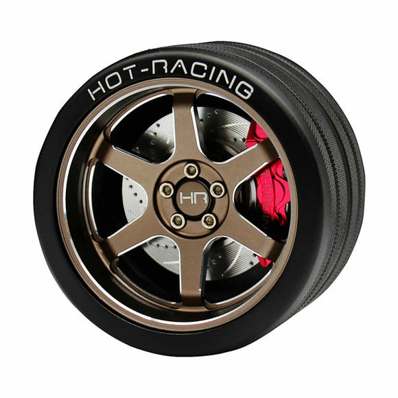 Aluminum TE37 Steering Wheel, FlySky NB4 Transmitter, Bronze