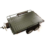 Alloy Flatbed Dual Axle Car Trailer-1/10 RC Gun