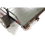 Alloy Flatbed Dual Axle Car Trailer-1/10 RC Gun