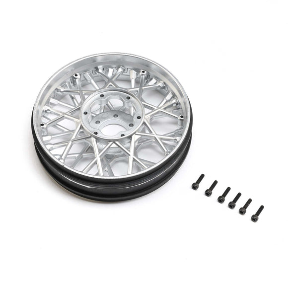 Front Wheel Set, Satin Chrome: Promoto-SM