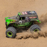 1/18 Mini LMT Grave Digger 2S 4X4 RTR Brushed Monster Truck (Battery & Charger Included), Green