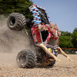 1/18 Mini LMT Zombie 2S 4X4 RTR Brushed Monster Truck (Battery & Charger Included), Red