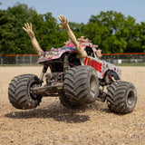 1/18 Mini LMT Zombie 2S 4X4 RTR Brushed Monster Truck (Battery & Charger Included), Red