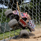 1/18 Mini LMT Zombie 2S 4X4 RTR Brushed Monster Truck (Battery & Charger Included), Red