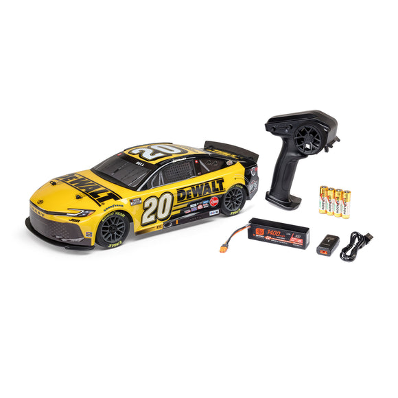 Losi 1/12 NASCAR RC Racecar Christopher Bell® #20® 2025 DEWALT Toyota Camry