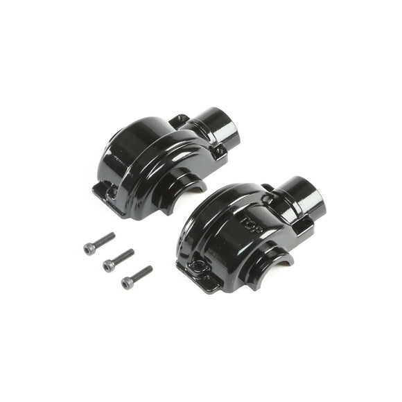 Aluminum Diff Case Black: LST 3XL-E