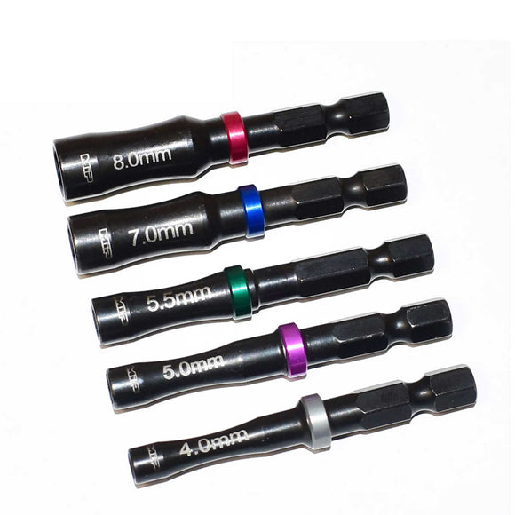 4.0mm , 5.0mm, 5.5mm, 7.0mm & 8.0mm Nut Driver Speed Tip
