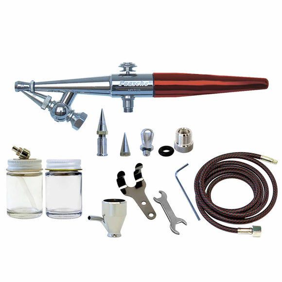 HS-3MH Single Action Siphon Feed Airbrush Set & Adapter