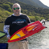 Sonicwake 36" V3 Self-Righting V-Hull Boat RTR, Red
