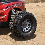 Limited Edition Trencher Pro-Loc F/R Mounted 24mm Gray/Black Impulse (2) for X-Maxx