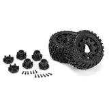 1/10 Pro-Line Trencher LP Front/Rear 2.8" MT Tires Mounted 12mm Blk Raid (2)