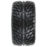 Pro-Line 1/10 Street Fighter LP Fr/Rr 2.8" MT Tires Mounted 12mm Blk Raid (2)