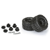 1/10 Pro-Line Trencher HP BELTED F/R 2.8" MT Tires Mounted 12mm Blk Raid (2)
