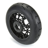 Supermoto V2 S3 Rear Tire Mounted on Black Supermoto Whee