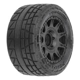 1/18 Menace F/R Street Tires MTD 12mm Black Raid (4): Granite GROM