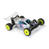 Electron 2.0 F/R Tires Mounted 7mm Yellow (4) for Losi Micro-B