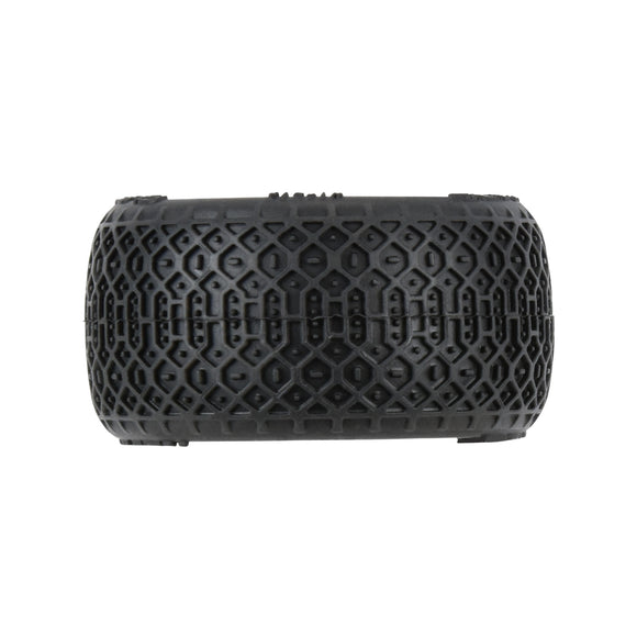 1/28 Electron 2.0 T F/R Tires Mounted 7mm Yellow (4): Micro-T