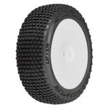 1/14 Hole Shot 3.0 F/R Tire MTD 12mm White Velocity (4): Typhon GROM