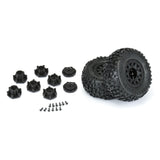 Pro-Line® 1/10 Badlands Front/Rear 2.2"/3.0" SC Mounted 12mm Black Raid (2)