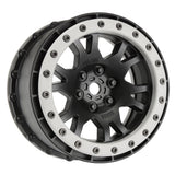 1/5 Impulse Pro-Loc Front/Rear 24mm X-MAXX Wheels (2) Black/Gray