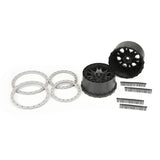 1/5 Impulse Pro-Loc Front/Rear 24mm X-MAXX Wheels (2) Black/Gray