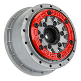 1/10 Raid Bead-Loc F/R 2.2"/3.0" 12 & 14mm SC Wheels (2) Red/Gray