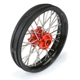 1/4 Pro-Spec Aluminum V2 Bead Front Wheel Black/Red (1): Promoto-MX