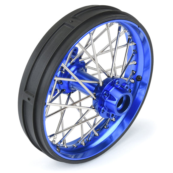 1/4 Pro-Spec Aluminum V2 Bead Rear Wheel Blue/Blue (1): Promoto-MX