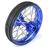 1/4 Pro-Spec Aluminum V2 Bead Rear Wheel Blue/Blue (1): Promoto-MX