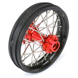 1/4 Pro-Spec Aluminum V2 Bead Rear Wheel Black/Red (1): Promoto-MX