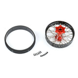 1/4 Pro-Spec Aluminum V2 Bead Rear Wheel Black/Red (1): Promoto-MX