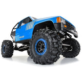 1/6 Steelies Stamped Steel 2.9" Dual Offset SCX6 Wheels Blue/Black