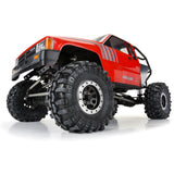 Steelies Silver/Black 2.9" Stamped Steel Dual Offset (+2/+10) Wheels for Axial SCX6