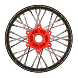 1/4 Pro-Spec Aluminum V2 Bead Rear Wheel Black/Red (1): Promoto-SM